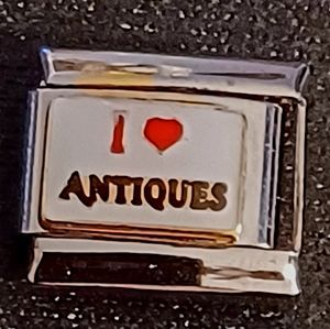 I Love Antiques Italian Charm